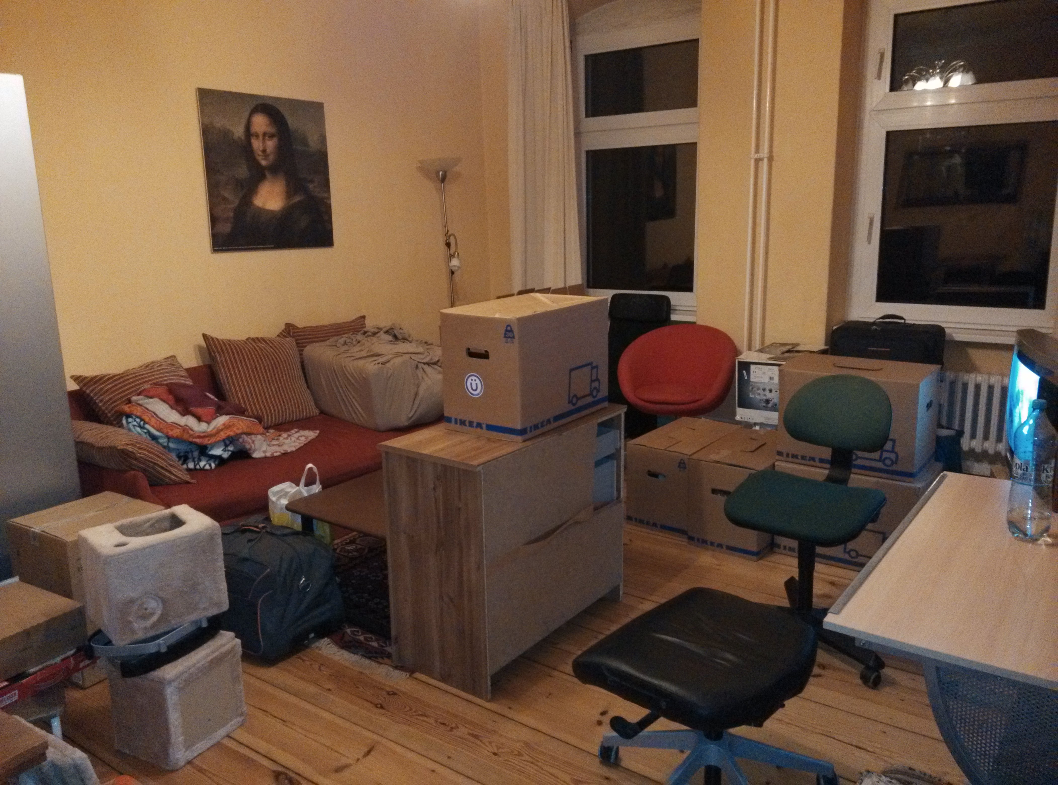 Nasze mieszkanie w Moabit tuż po przenosinach